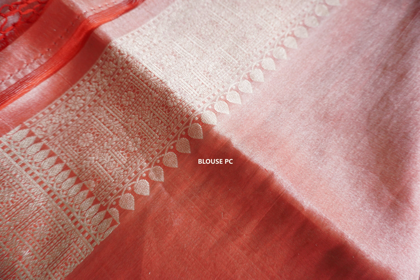 Regal Banarasi Pure Tissue Katan Silk Jangla saree | Wedding | Metallic Tissue Red Silver zari Bridal Sari | Handloom | Sattva Weaves | USA
